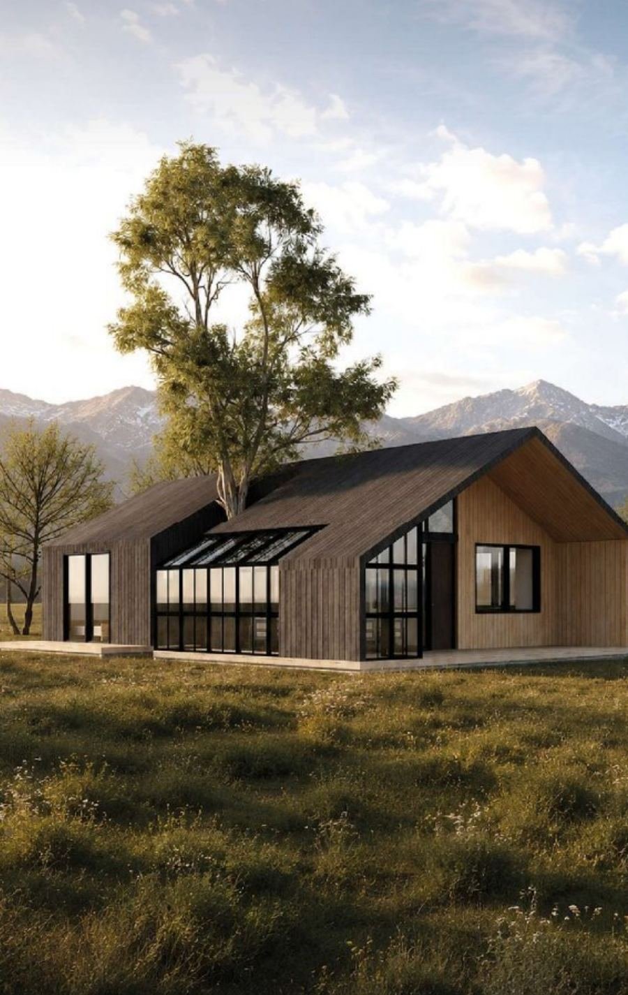 Casa bioclimática 85m² — exterior, Fundo Puerto Octay